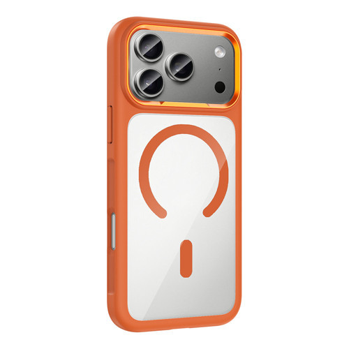 iPhone 17 Pro uyumlu Kılıf Tiko Metal Kamera Çerçeveli M-Safe Şarj Özellikli