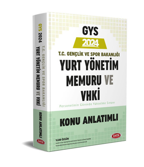 2024 GYS Gençlik ve Spor Bakanlığı Yurt Yönetim Memuru ve VHKİ Konu Anlatımlı