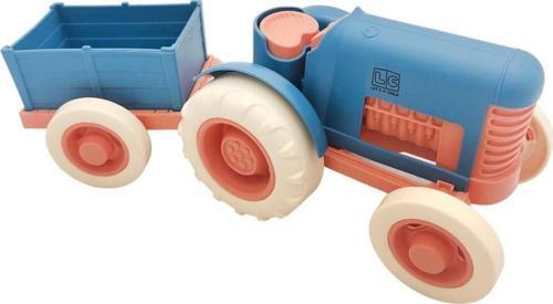 Let's Be Child Römorklu Sürtmeli Plastik Traktör LC-30878 Lacivert-Turuncu