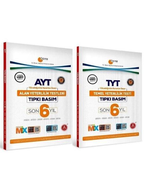 A Yayınları TYT ve AYT Son 6 Yıl Tıpkı Basım Çıkmış Sorular 2018-2023