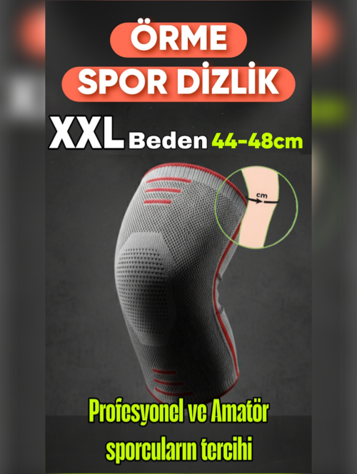 XXL beden 3D Örme Sporcu Dizlik – Ağrı Azaltıcı, Diz Koruyucu Nefes Alabilir, Kompresyon Destekli, Kaymaz, voleybol, fitness, basketbol, doğa sporları