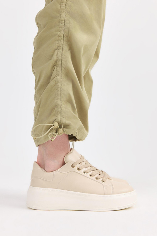 Bej Kadın Günlük Ayakkabı