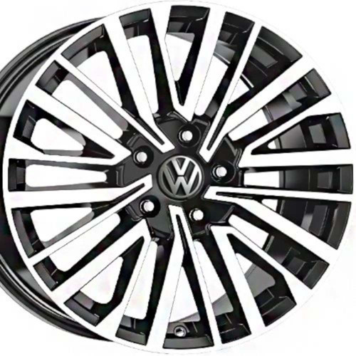 18 inç 5x120 Tranporter Caravelle Uyumlu Gun Metal Elmas Kesim Jant Modeli (4 Adet)