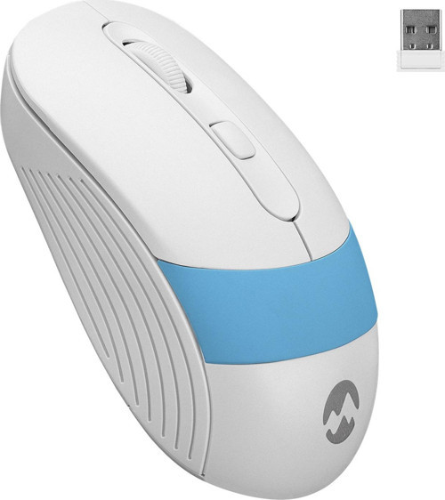 Usb Beyaz-Mavi 2.4Ghz Optik Kablosuz Mouse Sm-18
