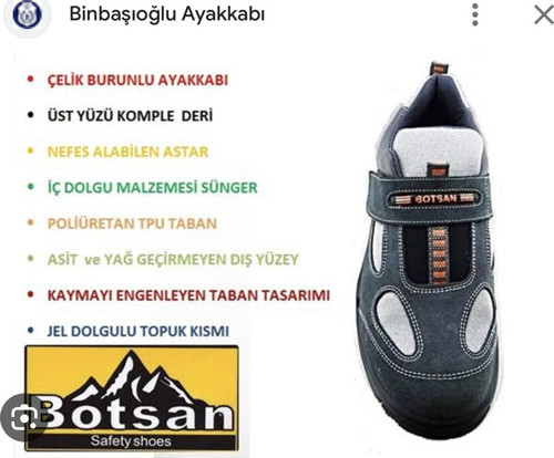 Çelik Burunlu Iş Ayakkabısı