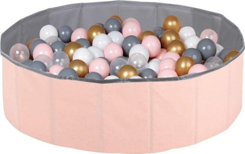 Katlanabilir Top Havuzu - Oyun Halısı + 150 Adet 5 Renk Top Hediye - Pudra