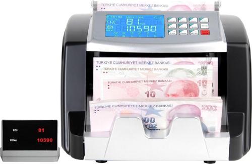 GB7100S Karışık Para Sayma Makinesi Ve Sahte Yakalama - TL - Euro - Usd + Müşteri Ekranı