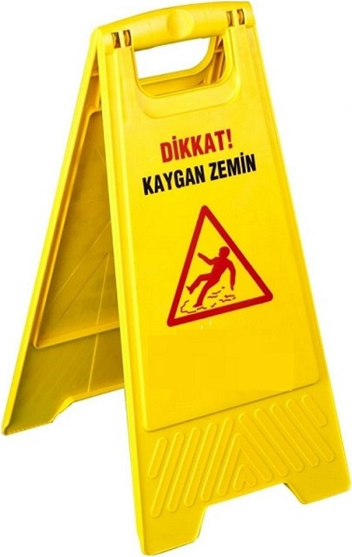 Kaygan Zemin Levhası - Dikkat Uyarı Levhası