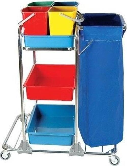 Sf3103 Brandalı Kat Temizlik Arabası - Çöp Torbalı Temizlik Seti