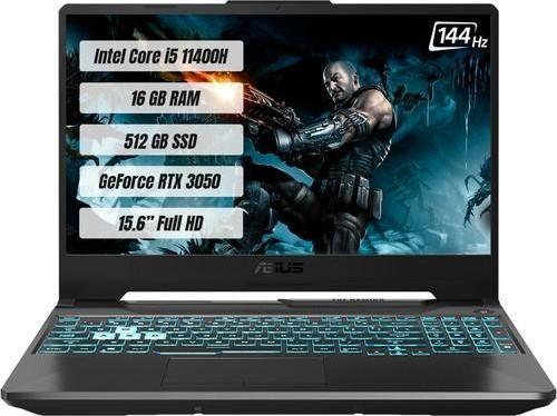 TUF Gaming F15 FX506HC-HN373 Intel Core i5 11400H 16GB 512GB SSD RTX3050 144 Hz Freedos 15.6 FHD Bilgisayar