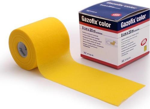 Gazofix Color 8cm x20m LF Bsn Fiksasyon Bandajı Sarı