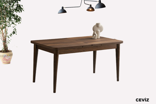 Kelebek Açılır Mdf Masa Mutfak,Salon,Yemek Odası Masası 60x100 cm Ceviz