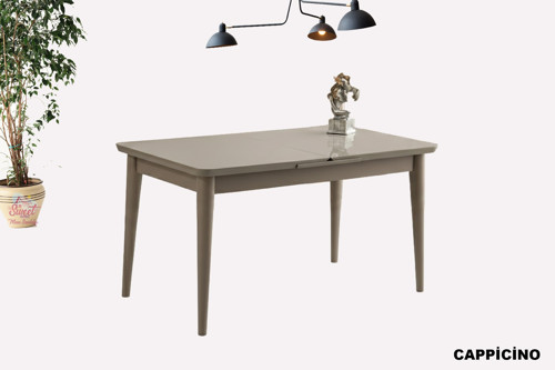 Kelebek Açılır Mdf Masa Mutfak,Salon,Yemek Odası Masası 80x130 cm Cappicino
