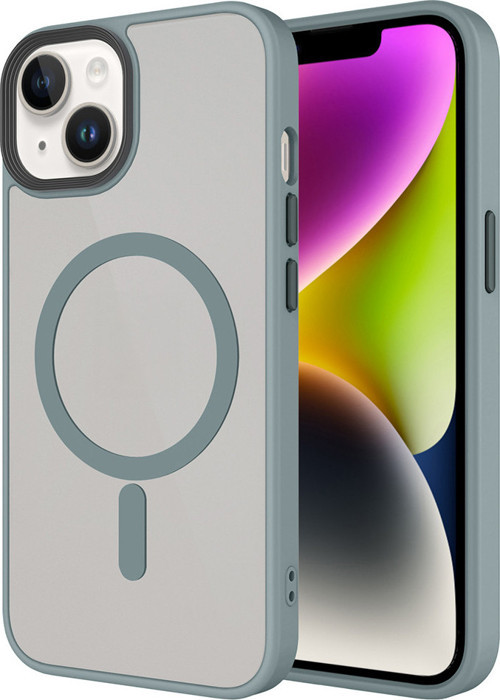 Apple İphone 15 Kılıf Mat Arka Yüzey Wireless Şarj Özellikli Flet Magsafe Kılıf