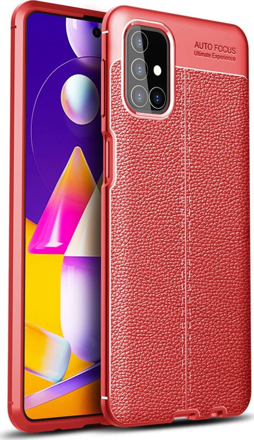 Samsung Galaxy M31S Kılıf Auto Focus Kapak - Kırmızı