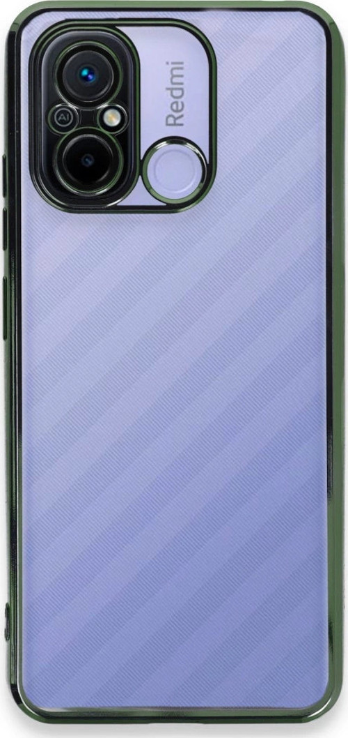 Xiaomi Redmi 12C Kılıf Razer Lensli Silikon - Yeşil