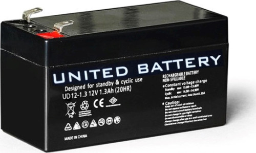 12 Volt 1,3 Amper Bakımsız Kuru Akü 12V 1,3 Ah Ups Aküsü