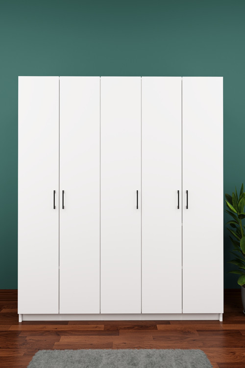 MDF Vestiyer & Portmanto & Ayakkabılık - 150x180x33cm, Askılı, Çok Raflı, Kapaklı V-09