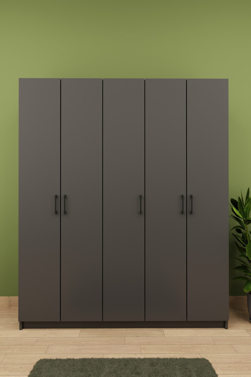 MDF Vestiyer & Portmanto & Ayakkabılık - 150x180x33cm, Askılı, Çok Raflı, Kapaklı V-09