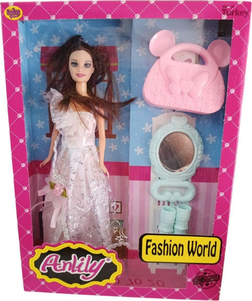 Oydas Oyuncak Anlily Fashion Bebek 02276–Kahverengi Saçlı Bebek