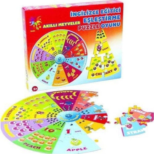 Eğitici Eşleştirme Puzzle Oyunu 41 Parça Akıllı Meyveler LC020