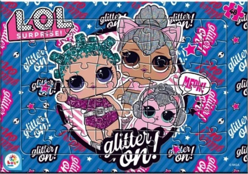 LOL Surprise Glitter On 48 Parça Frame Puzzle LOL7597