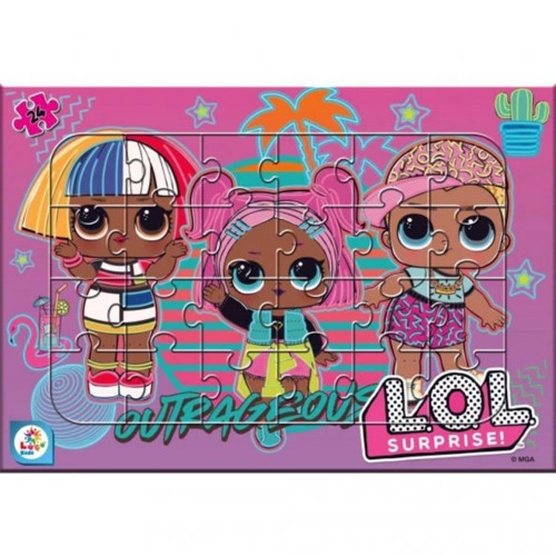 LOL Surprise Outrageous 24 Parça Frame Puzzle LOL7595