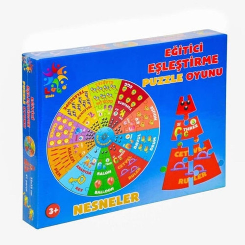 Eğitici Eşleştirme Puzzle Oyunu 41 Parça Nesneler LC021