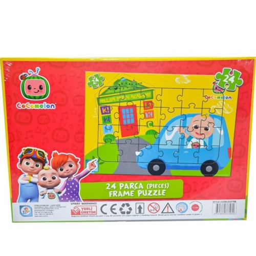 Cocomelon Melon Patch Academy 24 Parça Frame Puzzle Co7796