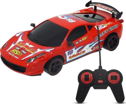 Uzaktan Kumandalı Şarjlı Racing Süper Car Spor Araba Toy-10-Kırmızı