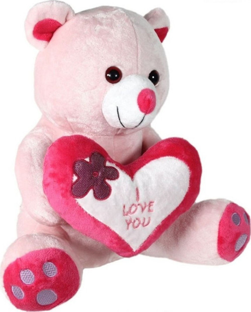 Kalpli Büyük Ayı 50 Cm Fk-43-Pembe