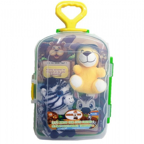 Bavul Peluş İkili Aslan Zebra Cese-10040