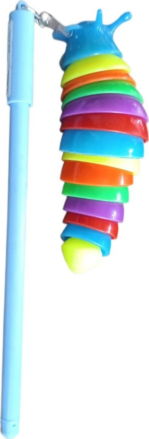 Tırtıl Koza Jel Tükenmez Kalem UNCS-1115-Mavi