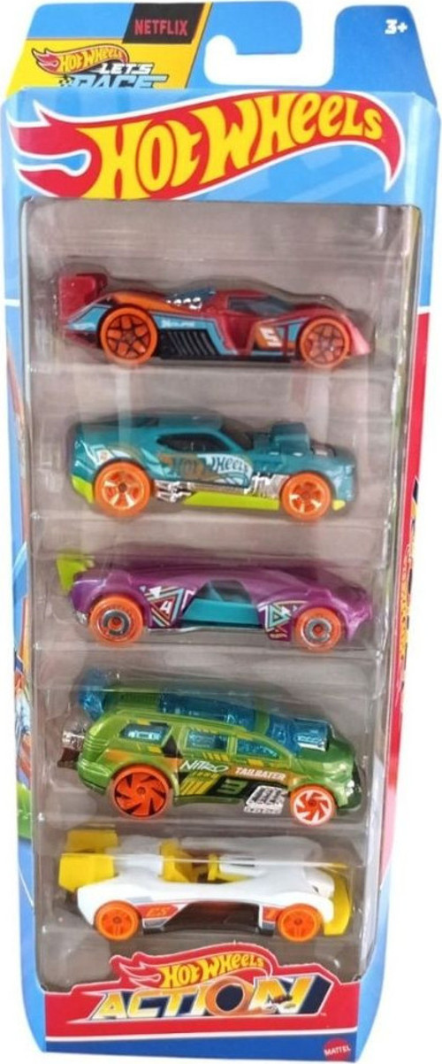 Mattel Hot Wheels Action Araba Seti Beşli 01806