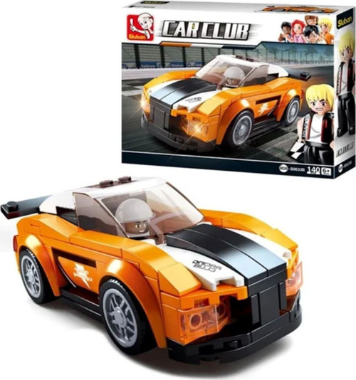 Sluban Car Club Yarış Arabası Turuncu M38-B0633B