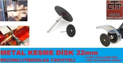 Gravür Cihazı 10 Adet 32 Mm Metal Kesici Disk
