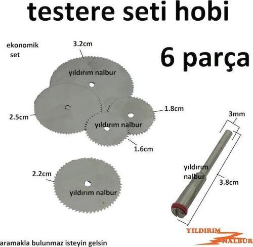 Mini Kalıpçı Testere Seti 6 Parça Hobi Daire Testere Set