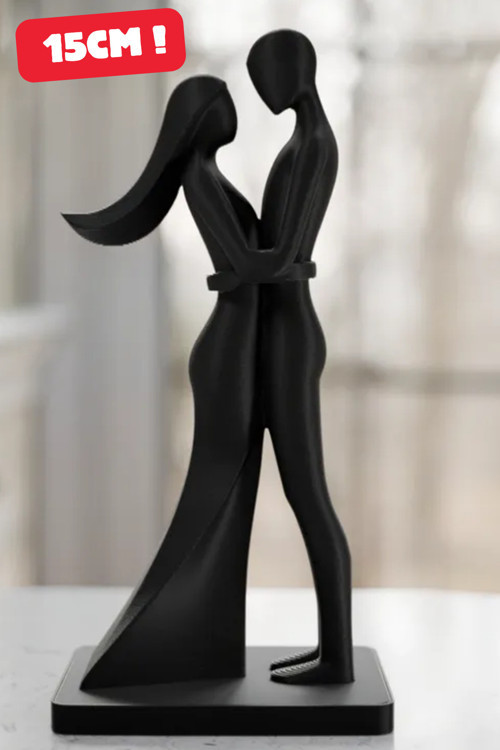 Sevimli Sevgililer Günü Heykeli | Cute Valentines Statue | Dekoratif Aşk Figürü | 15Cm