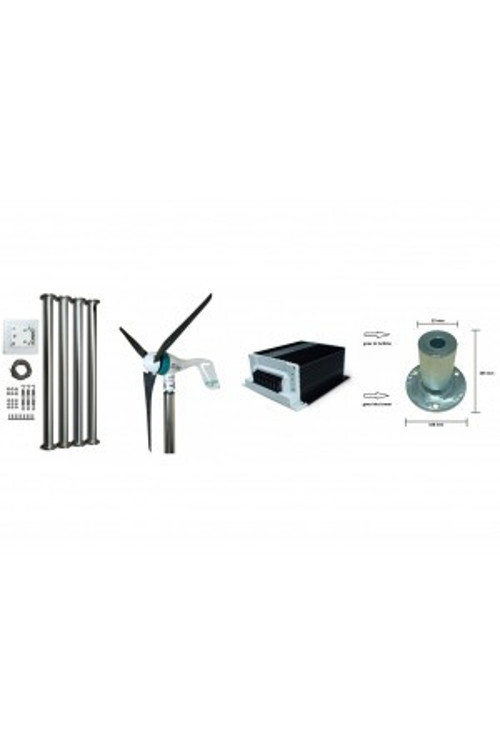 Set Air Speed 500W 12V/24V Rüzgar Türbini + Hibrit Şarj Kontrol Cihazı + Direk Seti iSTA-BREEZE