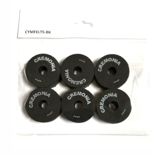 CYMFELTS-BK 6 LI ZİL KEÇESİ Siyah altılı