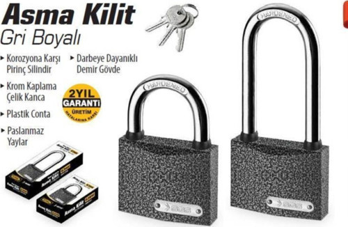 1322 ASMA KİLİT GRİ BOYALI 32MM