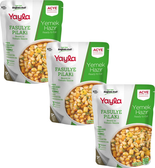 Yemek Hazır Fasulye Pilaki 400 gr x3