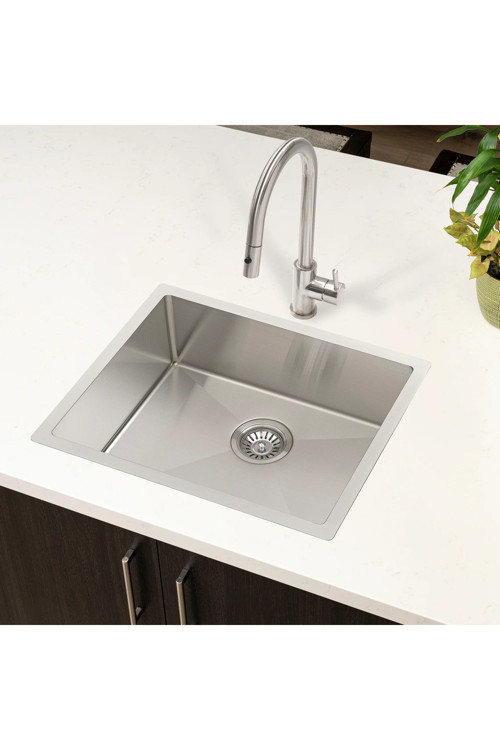 Inox (40×50 Cm) Paslanmaz Çelik Evye, Mutfak Lavabosu, Yalıtımlı