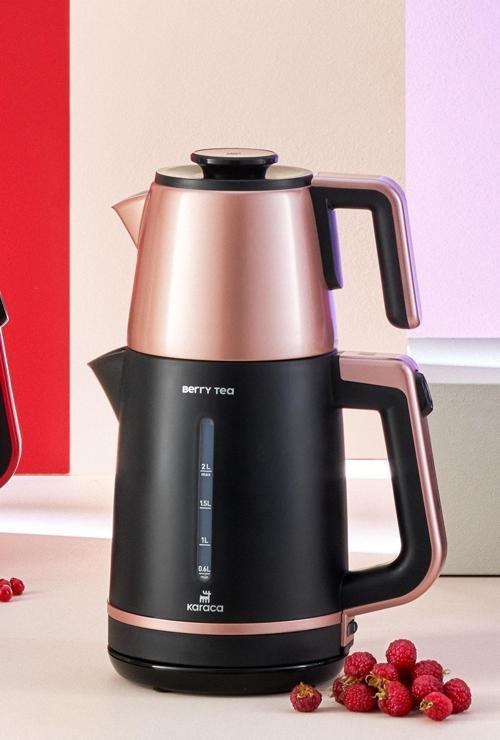 Berry Tea Xl 2in1 Çelik Demlikli Çay Makinesi Ve Kettle Roseberry