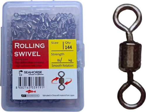 Rolling Swivel Black Nickel #8 Qty:144