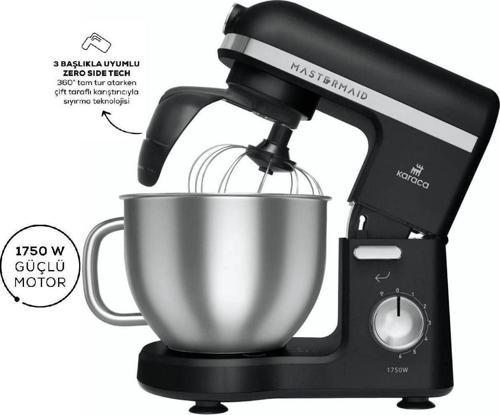 Mastermaid Chef Pro Çift Kollu Stand Mikser Matte Black Silver 1750 W