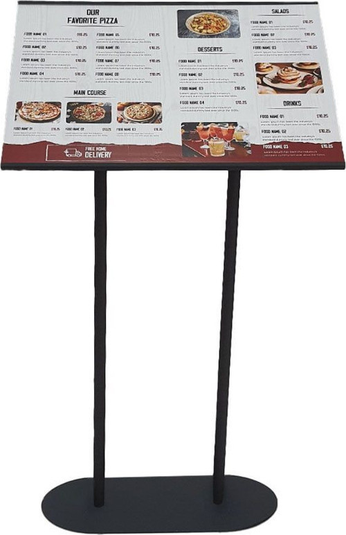 Restoran Önü Metal Menü Panosu 2xA3
