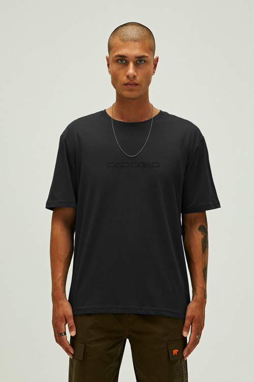BADBEAR SMALL LINES ERKEK T-SHIRT OS / NIGHT SİYAH