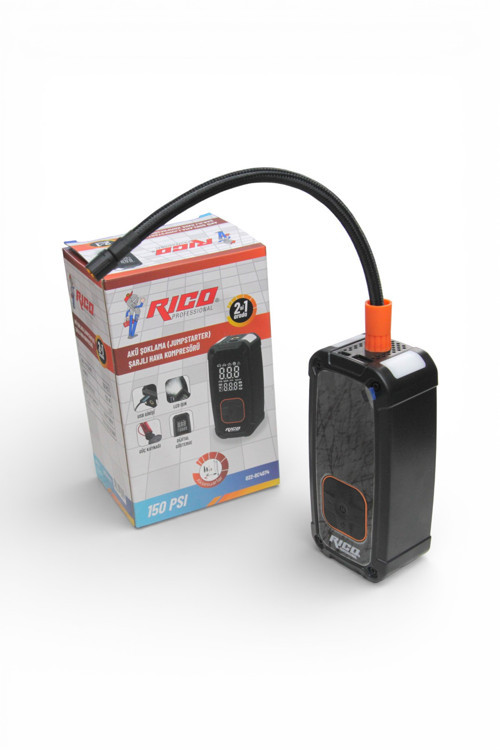 Akü Şoklama ve Hava Kompresörü Şarjlı