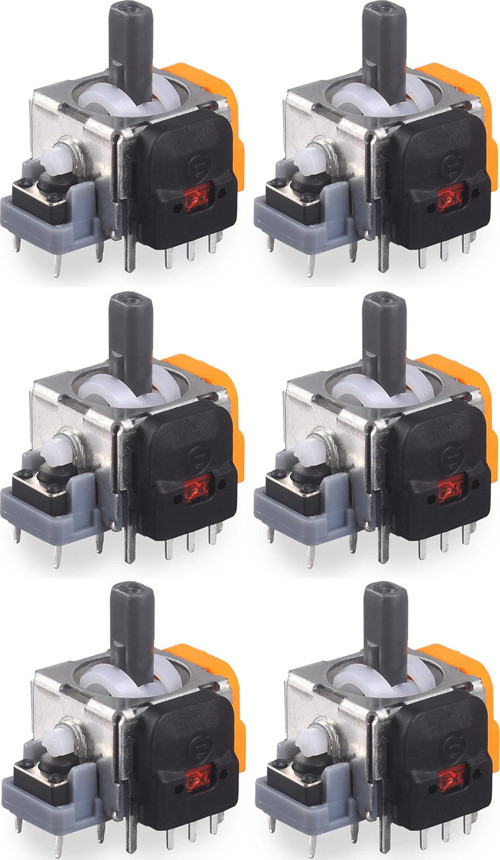 6 Adet PS4 Hall Effect Analog Motor PS4 Kol Joystick Tamiri Playstation 4 Yedek Parça